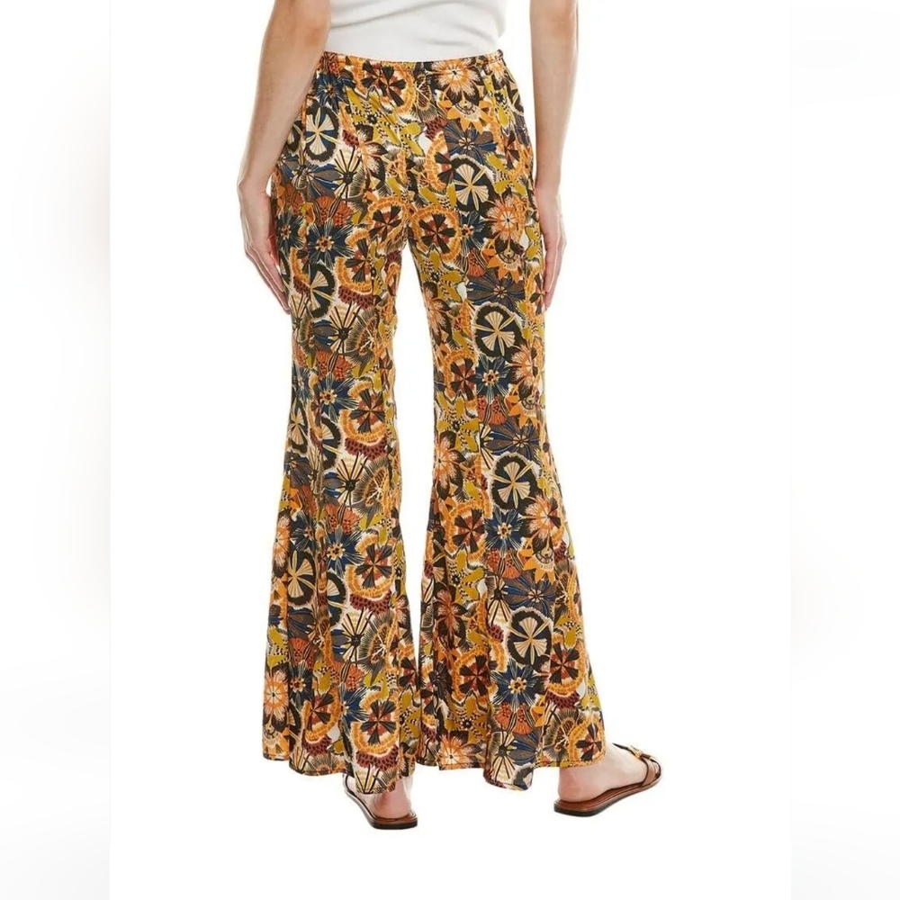 Traffic People Stevie Flare Pant Lucid Dream Print Silly Ultra Flared Jewel Tone - Picture 3 of 5